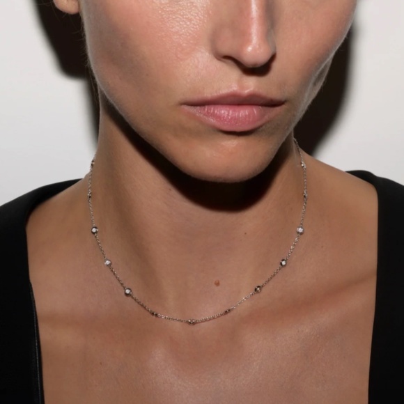 Dorsey Jewelry - DORSEY CLEMENCE NECKLACE IN 1.50 CTS LAB WHITE SAPPHIRE